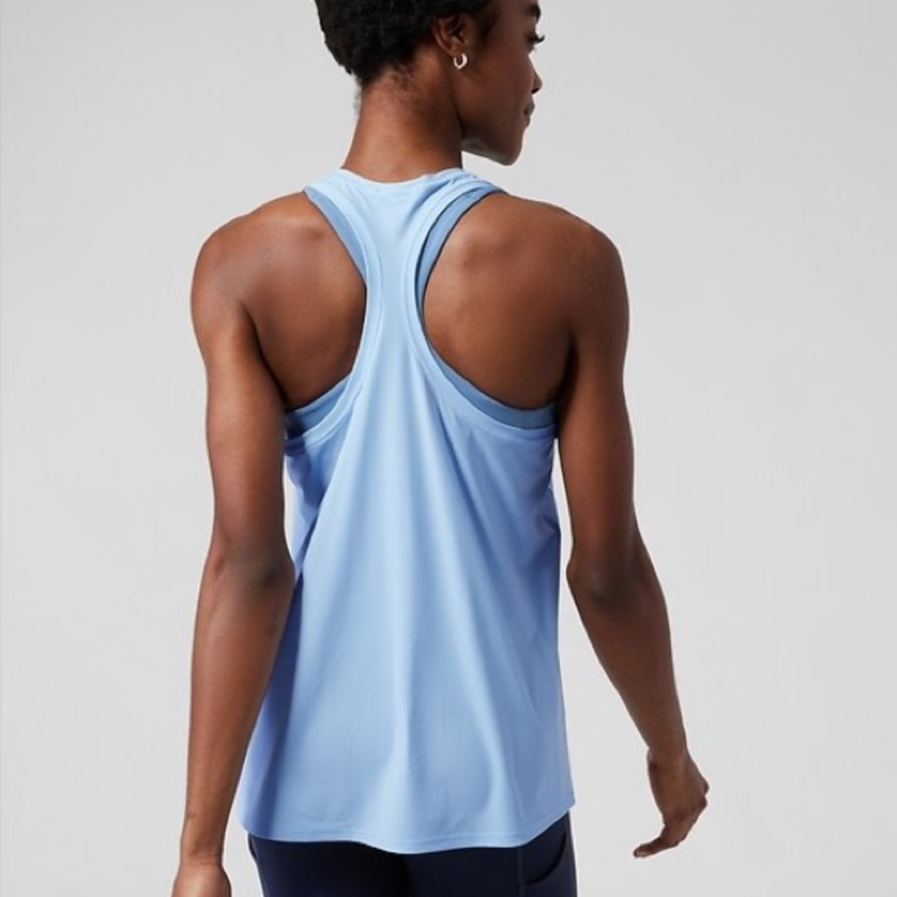 Athleta Ultimate Train Tank Top Light Blue Large